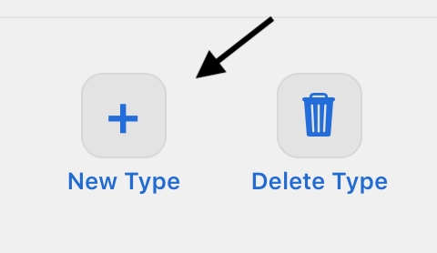 CloudKit Dashboard new type dialog for creating a record type