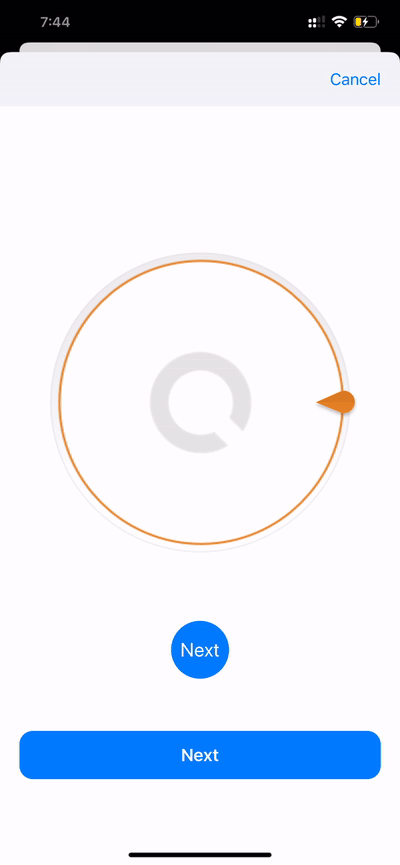 Landolt C contrast sensitivity task from ResearchKit