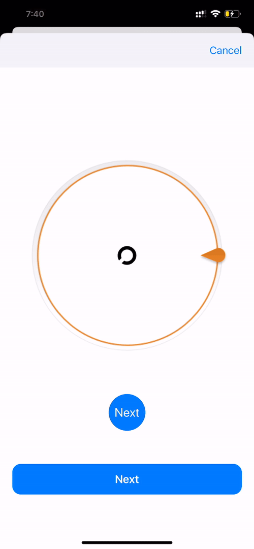 Landolt C visual acuity task from ResearchKit