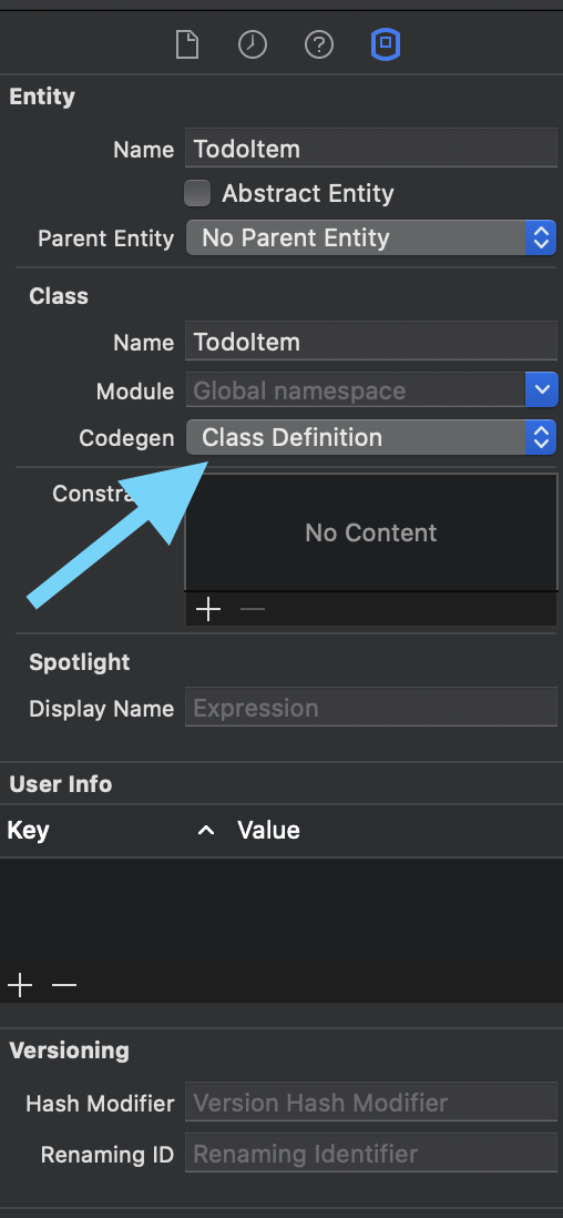 Codegen setting before changing to manual mode