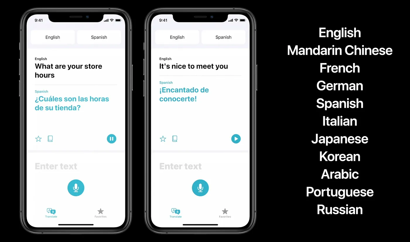 Overview image for using Apple's Translation framework inside an app