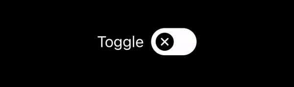 SwiftUI custom toggle using SF Symbols as the moving indicator