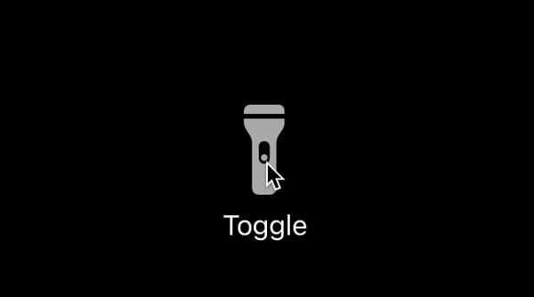 Flashlight-themed custom toggle style in SwiftUI
