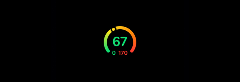 SwiftUI Gauge examples from the iOS 16 era showing range-based progress styles