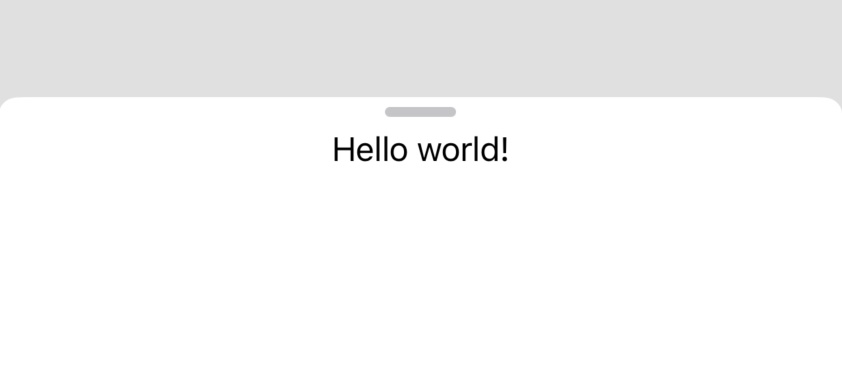 Resizable sheet example using presentationDetents in SwiftUI