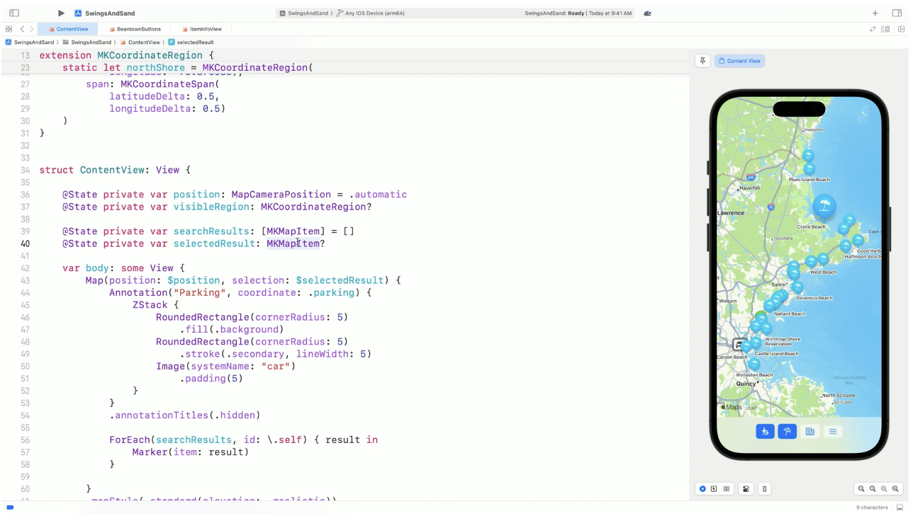 Rendered SwiftUI text using a custom shader foreground style