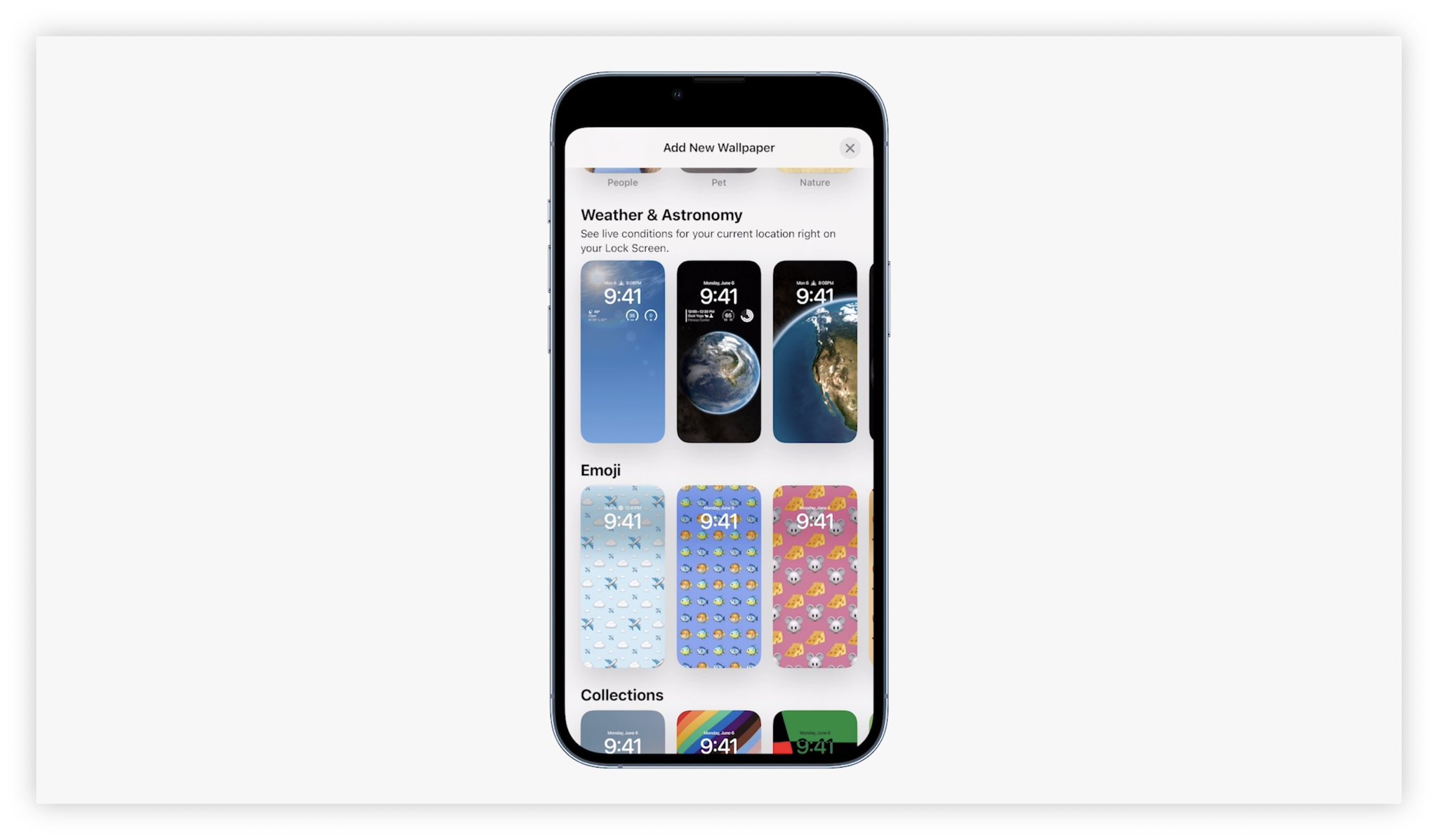 Another iOS 16 lock screen customization example from the keynote