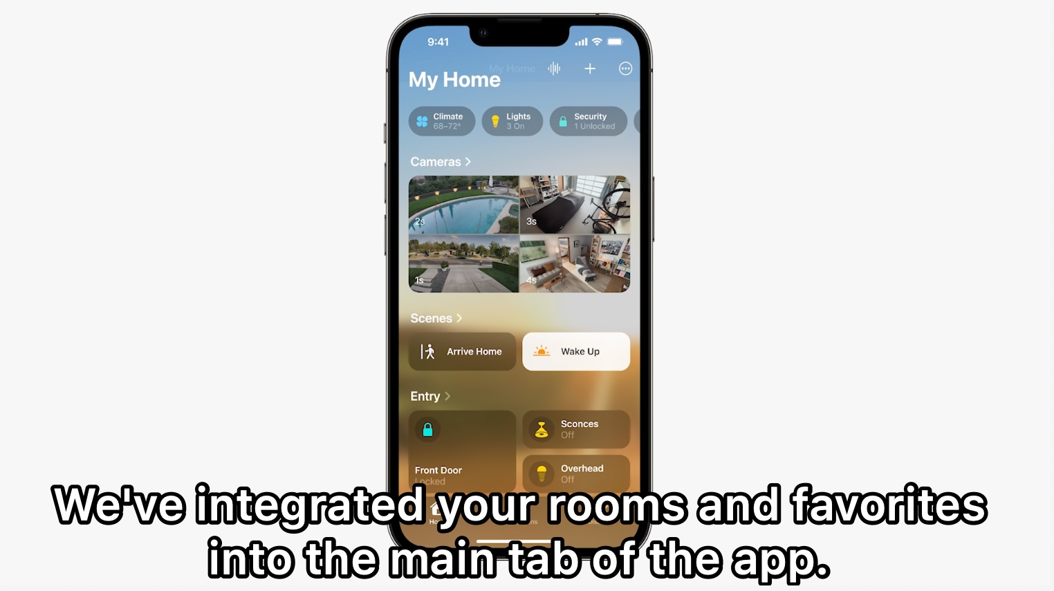 Updated Home app and Matter support shown during WWDC 2022