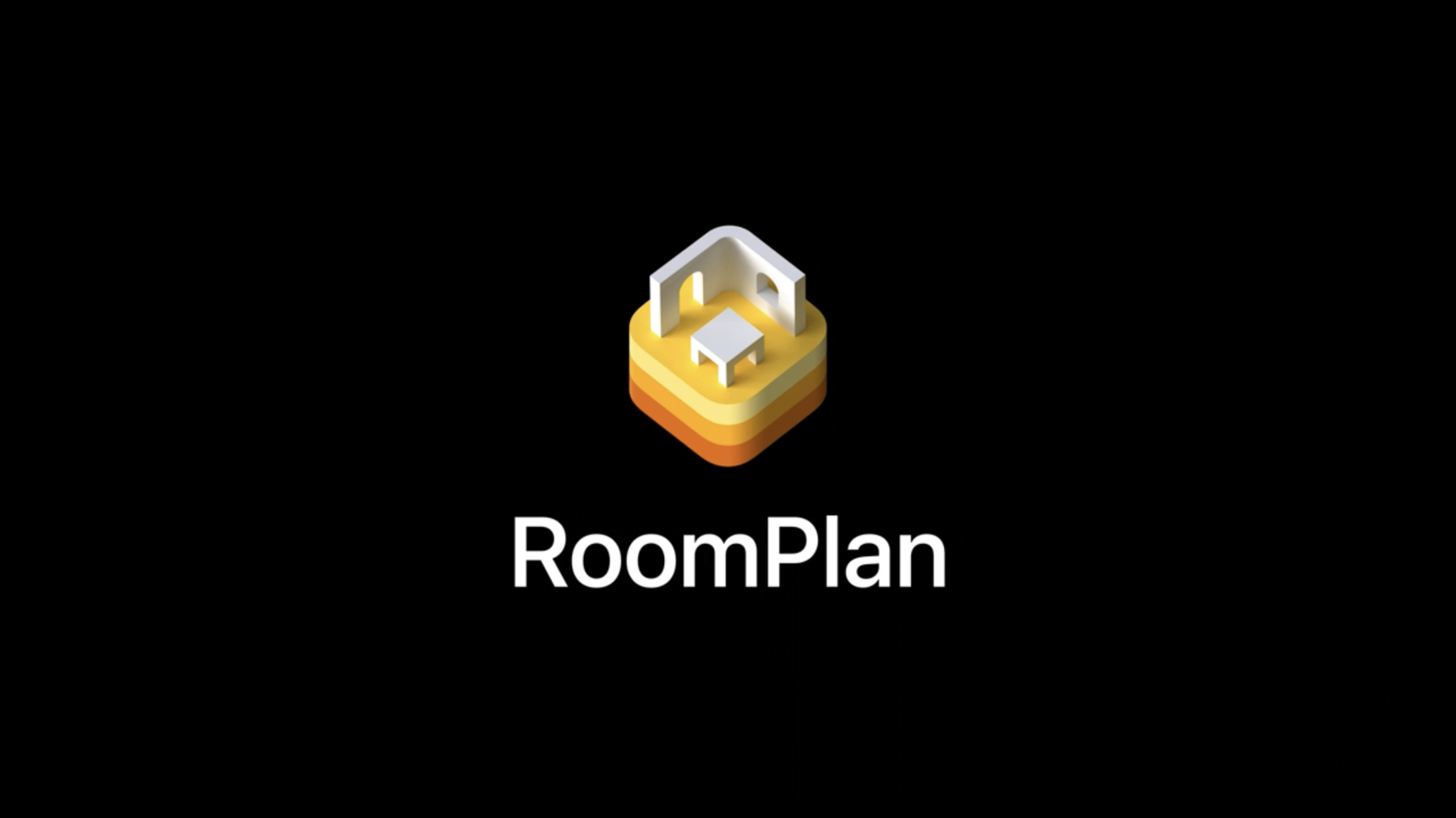 RoomPlan room-scanning result shown during WWDC 2022