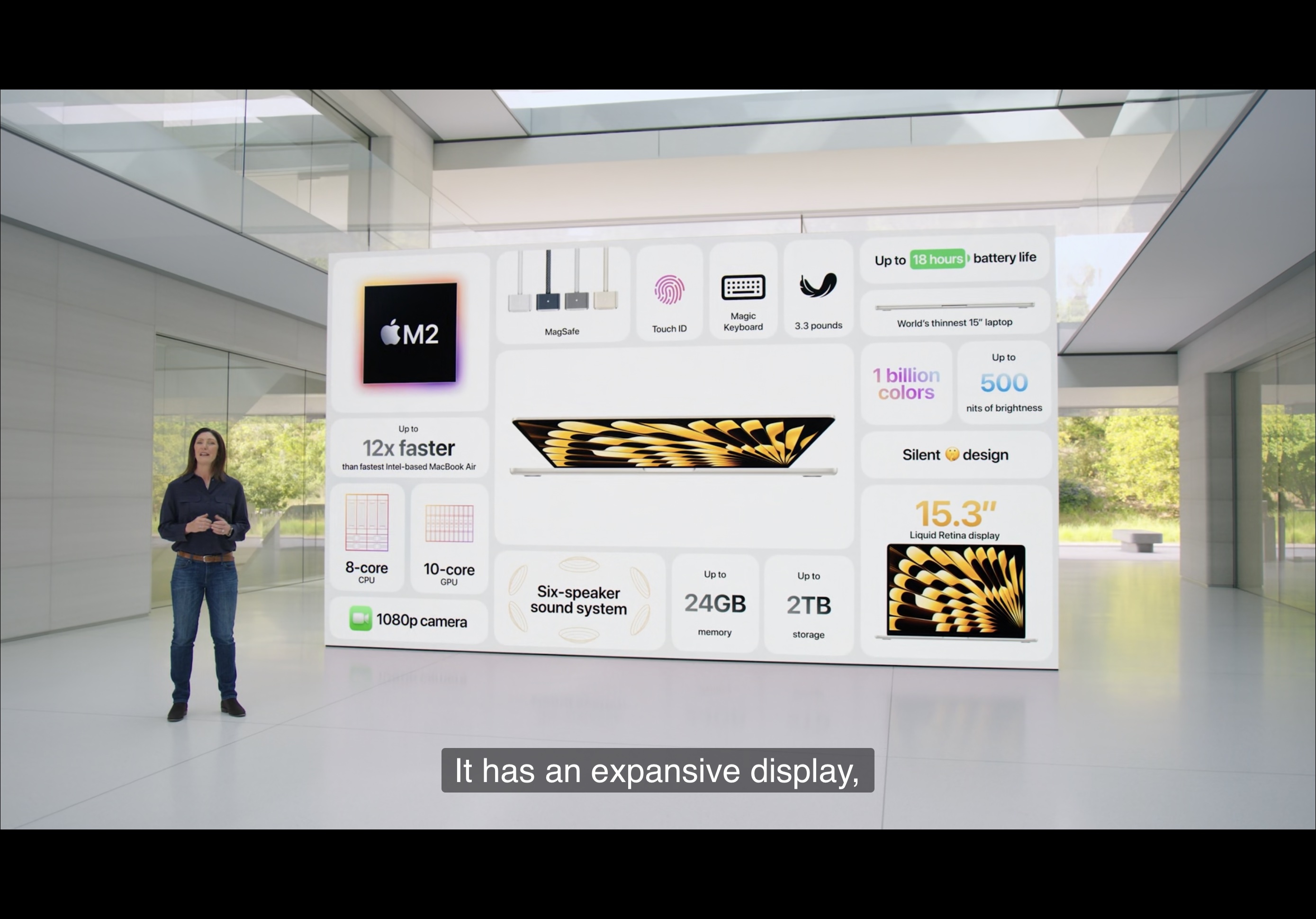 15-inch MacBook Air shown during WWDC 2023