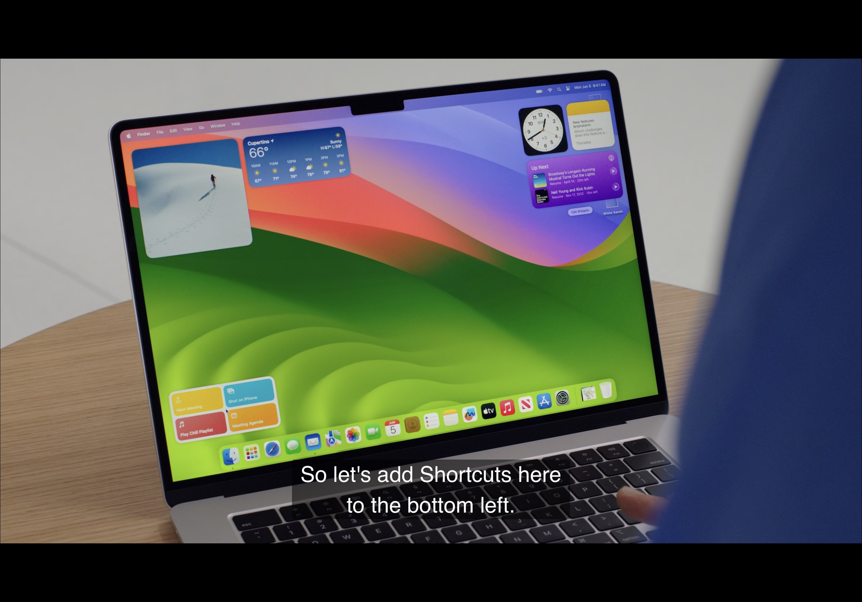 Desktop widgets on macOS Sonoma