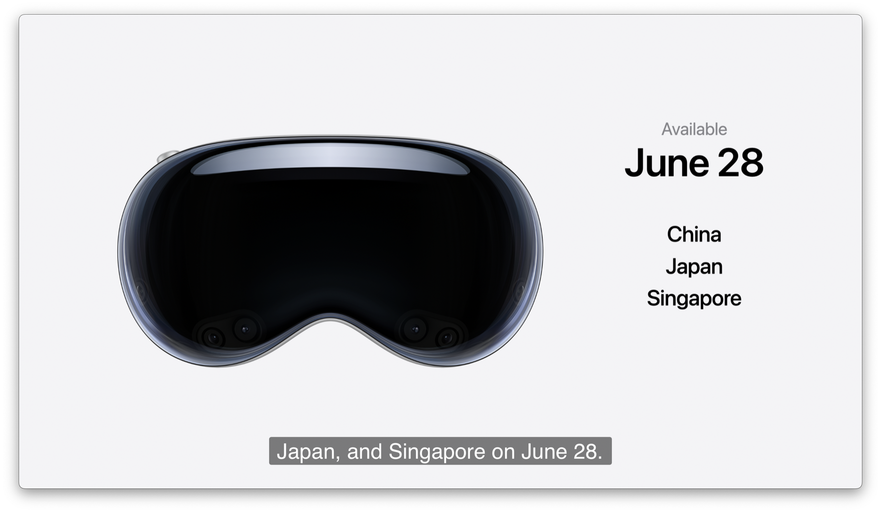 WWDC 2024 keynote slide introducing visionOS 2