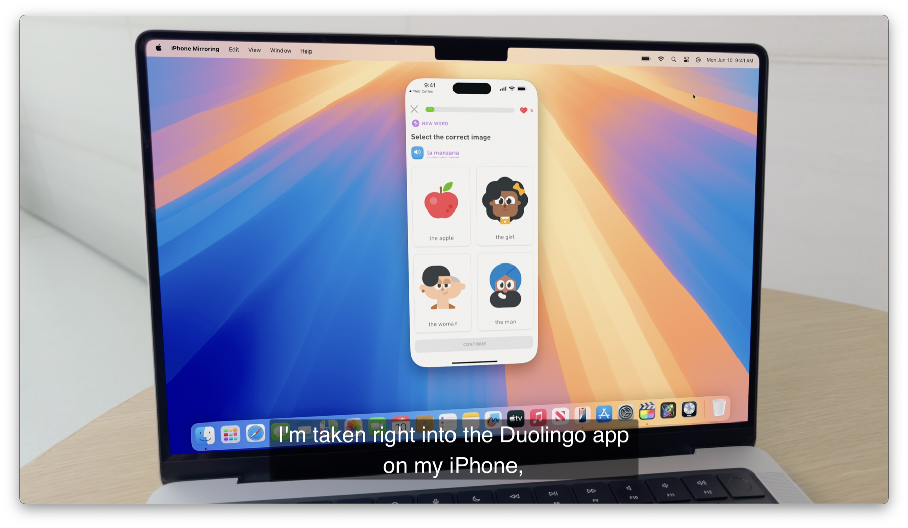 macOS Sequoia iPhone Mirroring shown at WWDC 2024