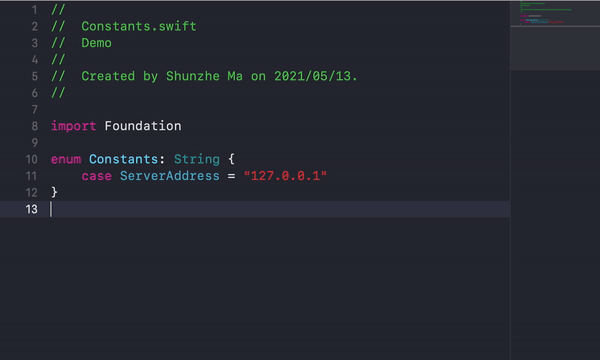 Xcode renaming a variable through the refactor menu