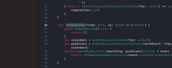 Show last change for line in Xcode