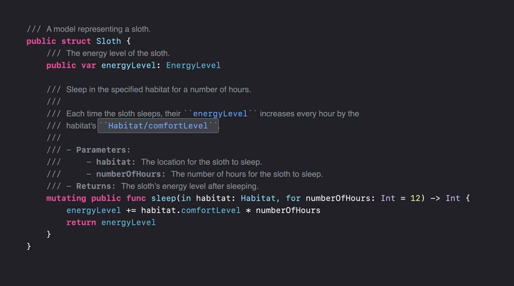 Xcode Product menu showing Build Documentation