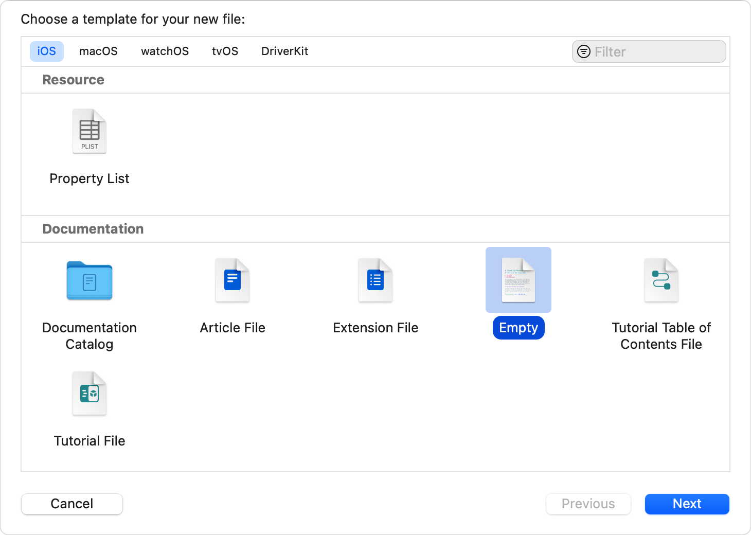 Adding an extra documentation markdown page to the .docc folder