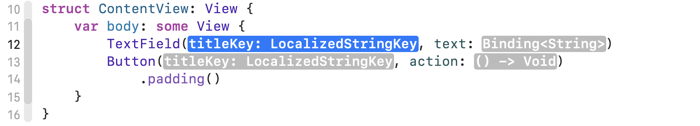 Xcode showing localizable strings in a SwiftUI project
